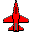 F16 RED Airplane Mouse Cursor pointer (LINK Cursor)